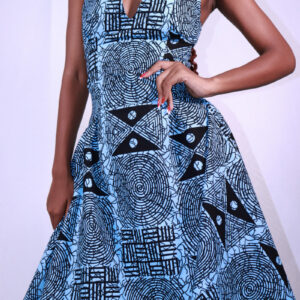 Sid Gathers Dress – Elegant, Bold & Uniquely African